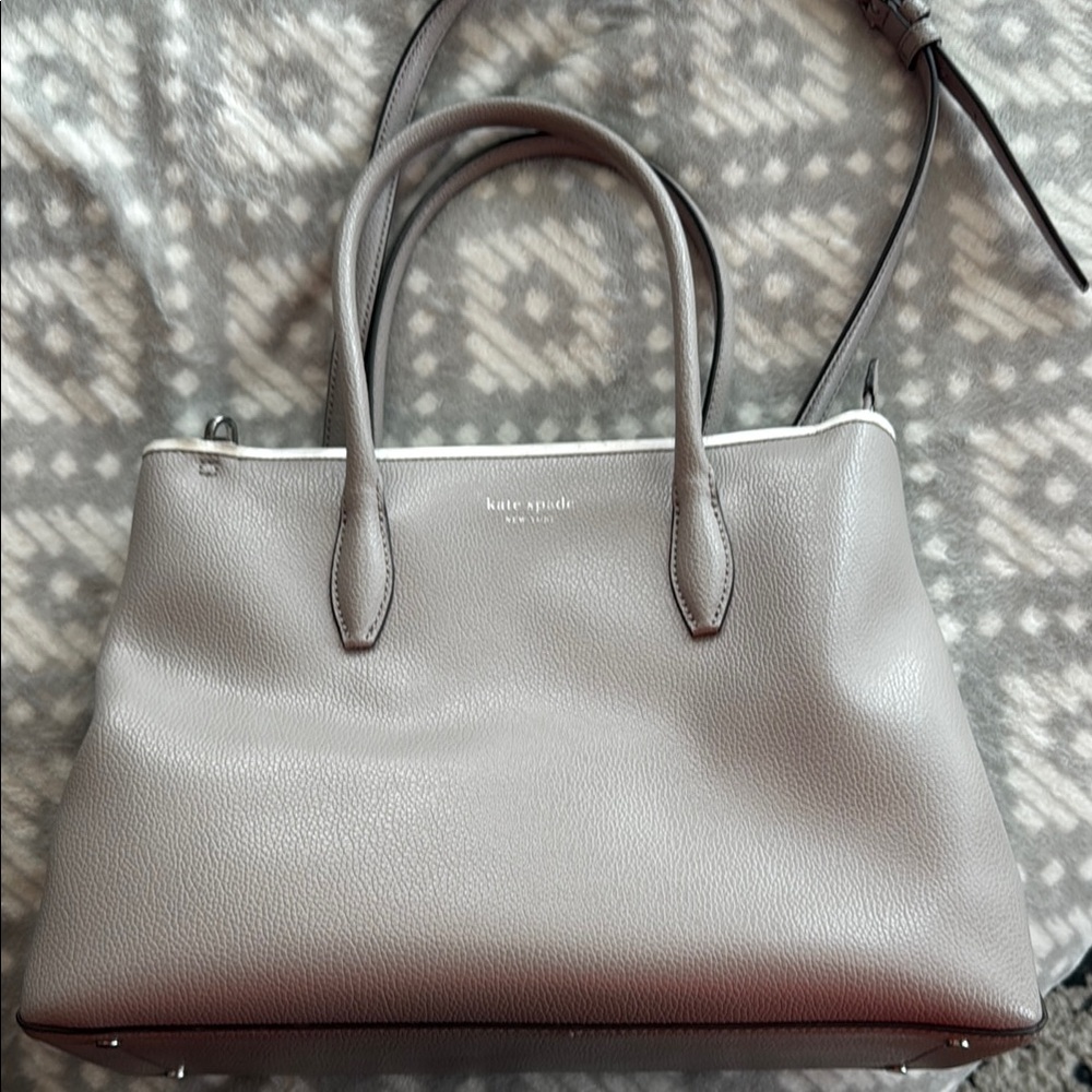 Kate Spade Elegant Gray Satchel